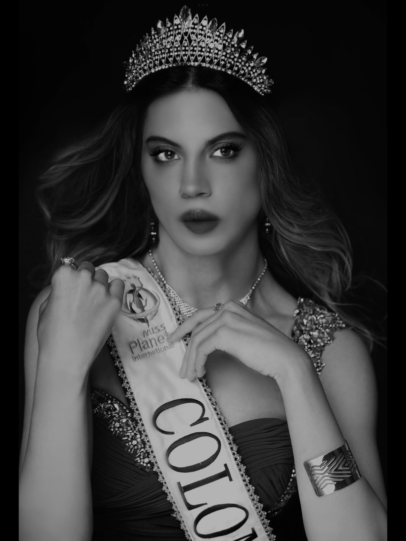 Regina Angarita en sesión de fotos