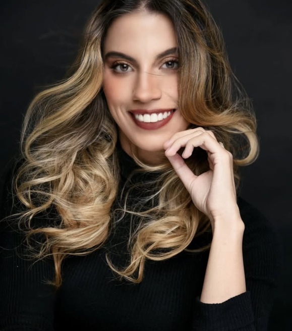 Regina Angarita en un evento internacional